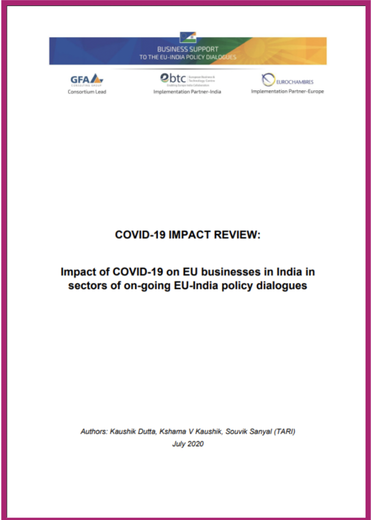 COVID-19 IMPACT REVIEW: Impact of COVID-19 on EU businesses in India